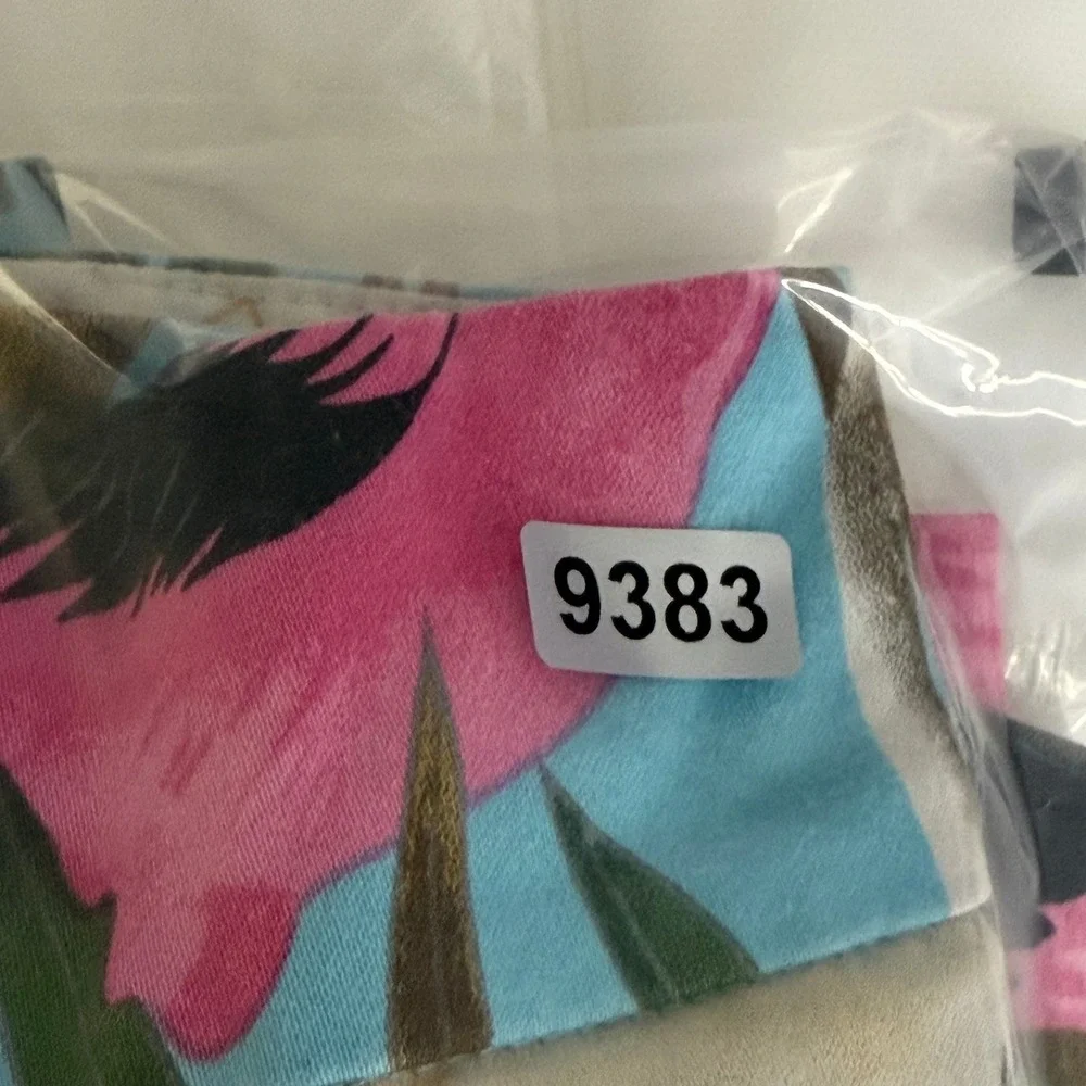Loudmouth Golf Ladies Flamingo Tropical Skort Blue Pink Size 4 Mini Skirt Shorts